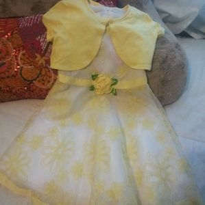 Yellow Formal floral dress
